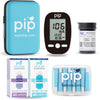 Pip Glucose Monitor Kit with 150 Test Strips and 160 Lancets - Complete Blood Sugar Testing Kit for Diabetes Care at Home | Includes Glucometer, Lancing Device, Travel Case & Diabetic Test Strips