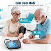 Blood Pressure Monitor for Home Use, Large Upper Arm Blood Pressure Cuff with Backlight, Automatic Digital BP Machine for Seniors, Heart Rate Monitor & Storage Bag (Purple)