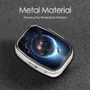 Square Round Pill Case Earth and Moon Pill Box Daily 2 Compartment Travel Pill Container for Pocket Purse Portable Medicine Cod Liver Oil Storage Box 2 Times a Day Pill Organizer