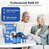 LinkSun G-425-3 Blood Glucose Monitor Kit, 100 Test Strips, 100 Lancets, 1 Blood Sugar Monitor, 1 Control Solution, 1 Lancing Device, Diabetes Testing Kit, No Coding, Large Display, Glucometer for Home Use