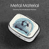 Square Round Pill Case Pirate Characters Pill Box Daily 2 Compartment Travel Pill Container for Pocket Purse Portable Medicine Cod Liver Oil Storage Box 2 Times a Day Pill Organizer