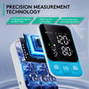 Blood Pressure Monitor Upper Arm Monitors for Home Use BP Machine with 2x120 Reading Memory Adjustable Arm Cuff 8.7"-15.7" Large Display with LED Background Light Storage Bag Light Blue