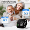 Blood Pressure Monitor Automatic Upper Arm BP Machine for Home Use with Bluetooth App Sync 2x120 Memory Accurate Reading, Large LED Backlit Display Adjustable Cuff 8.7"-16.5" with Storage Bag