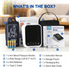Blood Pressure Monitor for Home Use Automatic Arm BP Machine with Large Adjustable Cuff (8.6-17”) Bluetooth Heart Rate Monitor Digital BP Monitor 2x199 Readout 5.5” Large Screen for iOS & Android