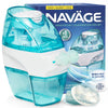 Navage® Nasal Irrigation System Premium Bundle, Nasal Rinse, Congestion Relief, 30 Seconds Sinus Cleaner w/ 90 SaltPods. 2 Nose Docks, 4 Pillows & Batteries, Powered Sinus Rinse System ($155+ Value)