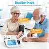 Blood Pressure Monitor for Home Use, Large Upper Arm Blood Pressure Cuff with Backlight, Automatic Digital BP Machine for Seniors, Heart Rate Monitor & Storage Bag (Purple)