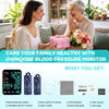 Blood Pressure Monitors for Home Use, Automatic Upper Arm Blood Pressure Monitor with Dual-Size bp Machine Cuffs (9–17" & 13–21"), Large LED Backlit Display with 3x199 Reading Memory White