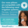 NASALFRESH MD - Adjustable Nose Pillows Replacement - Compatible with NasalFreshMD and Navage - Smaller Size