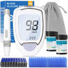Blood Glucose Monitor, Glucometer Kit with 100 Strips and Lancets, Diabetic Testing Kit with Auto Eject, No Coding, Large Display for Seniors, Blood Sugar Testing Kit for Travel & Home Use