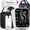 Blood Pressure Monitor for Home Use Automatic Arm BP Machine with Large Adjustable Cuff (8.6-17”) Bluetooth Heart Rate Monitor Digital BP Monitor 2x199 Readout 5.5” Large Screen for iOS & Android