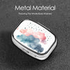 Square Round Pill Case Pirate Characters Pill Box Daily 2 Compartment Travel Pill Container for Pocket Purse Portable Medicine Cod Liver Oil Storage Box 2 Times a Day Pill Organizer