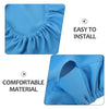 4pcs Dental Chair Slipcover: Headrest & Backrest Cover for Clinic Chair Protection Stretchy Seat Protector with for Dentist Office Equipment Upgrade Blue