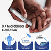 LinkSun G-427B Bluetooth Blood Sugar Testing Kit, 100 Test Strips, 100 Lancets, High Accuracy Blood Glucose Monitor, Lancing Device, Control Solution & Travel Diabetic Organizer Bag, Large Display, No Coding