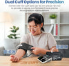 Digital Blood Pressure Monitor with 2 Large Arm Cuffs (22–42 cm) | Accurate & Easy-to-Use, USB Type-C Rechargeable, Automatic Upper Arm BP Machine for Home Use