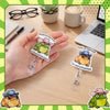 2 Pack Funny Nurse Badge Reel Cute Nursing Cowboy Frog Badge Reels Retractable Hold On Partner, I'm Overstimulated ID Card Holder with Clip Hospital Medical Accessories for RN, LPN, CNA