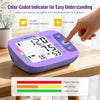 Blood Pressure Monitor for Home Use, Large Upper Arm Blood Pressure Cuff with Backlight, Automatic Digital BP Machine for Seniors, Heart Rate Monitor & Storage Bag (Purple)