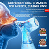 Nasal Irrigation System, Electric Sinus Rinse Machine for Quick Relief of Nasal Discomfort, 2 Modes Nose Cleaner with SelfCleaning & Auto Waste Collection Function with 30 Salt Packets