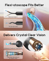 Bebird Earsight Plus R37R Ear Cleaning Camera Wax Removal Tool kit, FSA HSA Eligible Flexible Ear Scope Otoscope Camera Light, Visual Ear Picker Wireless Earwax Remover Tweezers for Adults & Kids