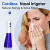 Nasal Irrigation System, Electric Sinus Rinse Machine with 30 Salt Packets, Dual Water Tank Self-Cleaning and Automatic Waste Collection, Nasal Washer for Congestion & Sinus Care (Large)