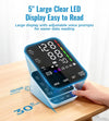 Blood Pressure Monitor, Auto Upper Arm Blood Pressure Monitors for Home Use, Large LED Screen with 9-17'' & 13-21'' Extra Large 2 BP Machine Cuff, 2x99 Memory, Voice Broadcast with USB Cable