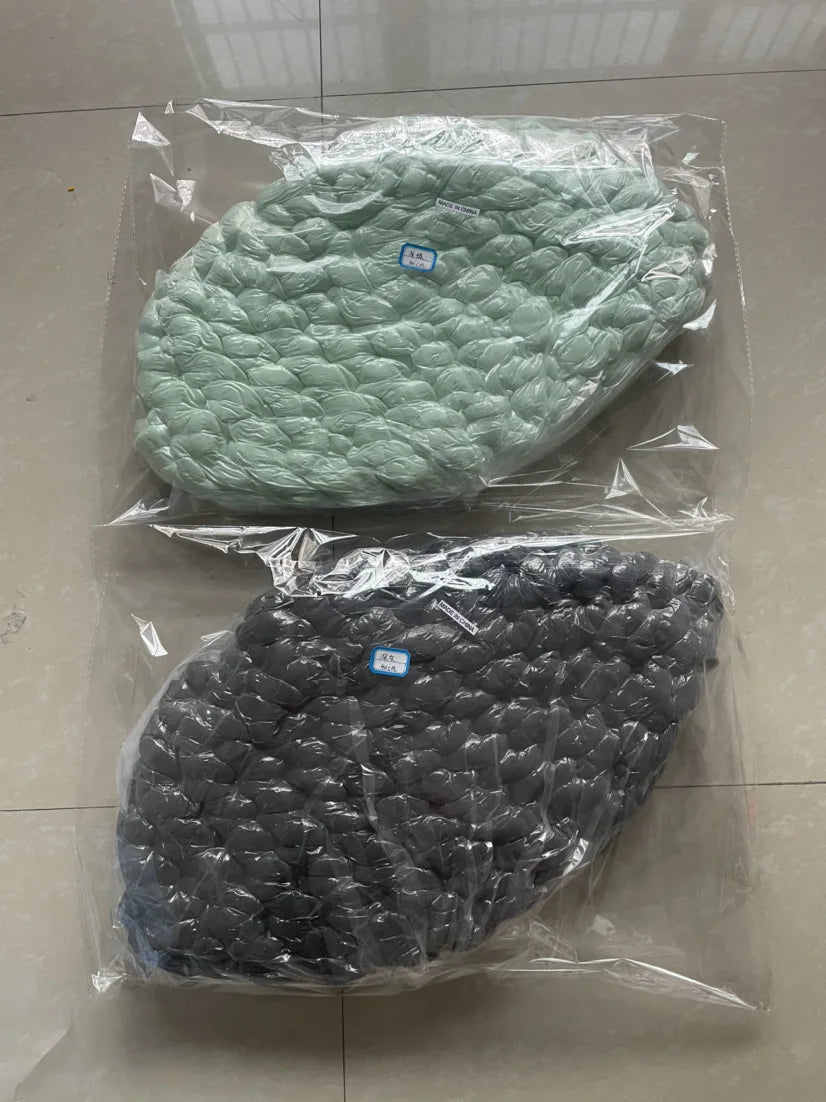 Handmade Knit Cat Beds, Mats, Warm, Soft, Small Dogs Kennel, Puppy, Kitten Cave, Sleeping Bag, Detachable, DIY Pet House