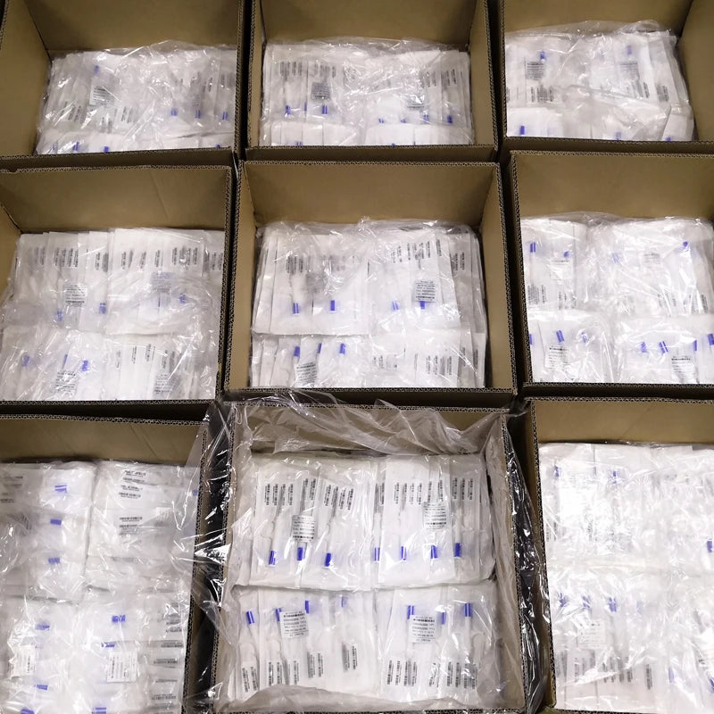 100pcs 2.12X12/1.4X8mm/1.25x7mm microchip+syring dog cat pic cow animal chip EM4305 134.2khz