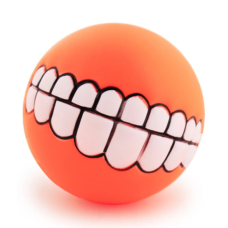 Pet Dog Ball Teeth Funny Trick Toy Silicone Toy for dogs Chew Squeaker Squeaky Dog Sound toys Pet puppy Toys interactive cat toy