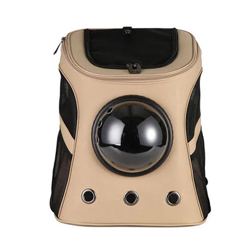 Large Capacity Pet Carrier Premium Canvas Space Capsule Kitten Cat Dog Carrier Backpack Outdoor Puppy Pet Travel Bag Breathable