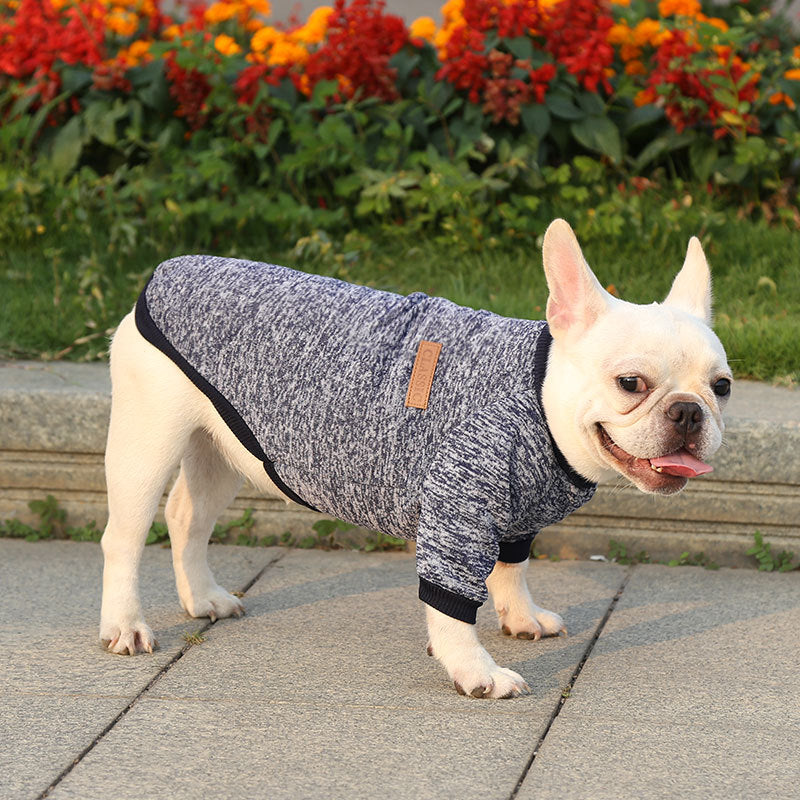 Manufacturer Customizes French Bulldog, Pug, Dog, Cat, Pet Clothes, Autumn and Winter Sweatshirts, Two-Legged Clothing Supplies, Yarn