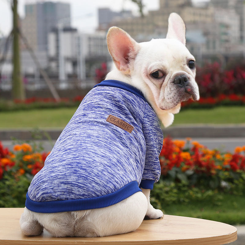 Manufacturer Customizes French Bulldog, Pug, Dog, Cat, Pet Clothes, Autumn and Winter Sweatshirts, Two-Legged Clothing Supplies, Yarn
