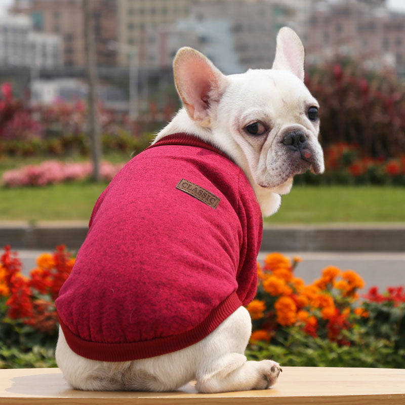 Manufacturer Customizes French Bulldog, Pug, Dog, Cat, Pet Clothes, Autumn and Winter Sweatshirts, Two-Legged Clothing Supplies, Yarn