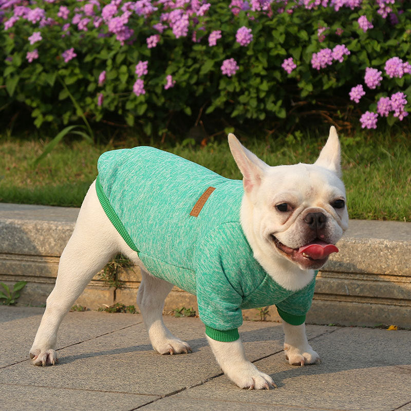Manufacturer Customizes French Bulldog, Pug, Dog, Cat, Pet Clothes, Autumn and Winter Sweatshirts, Two-Legged Clothing Supplies, Yarn