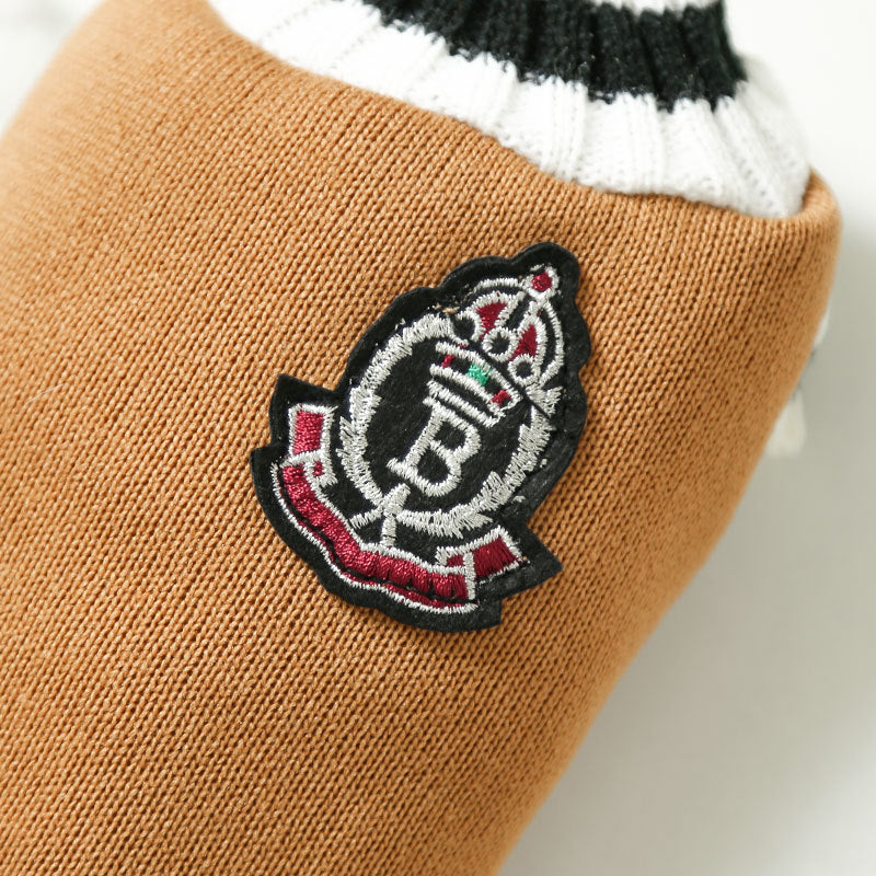 Manufacturer Customized Autumn and Winter New Knitted Vest V-Neck Preppy Style Pet Dog and Cat Clothing Vest Supplies