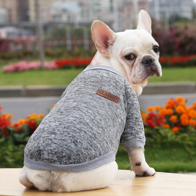 Manufacturer Customizes French Bulldog, Pug, Dog, Cat, Pet Clothes, Autumn and Winter Sweatshirts, Two-Legged Clothing Supplies, Yarn