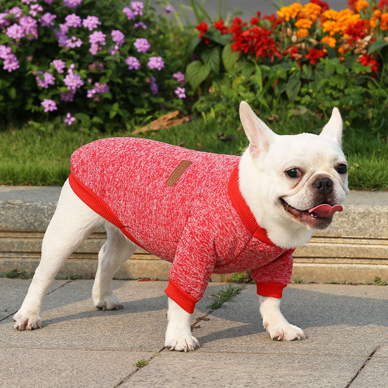 Manufacturer Customizes French Bulldog, Pug, Dog, Cat, Pet Clothes, Autumn and Winter Sweatshirts, Two-Legged Clothing Supplies, Yarn