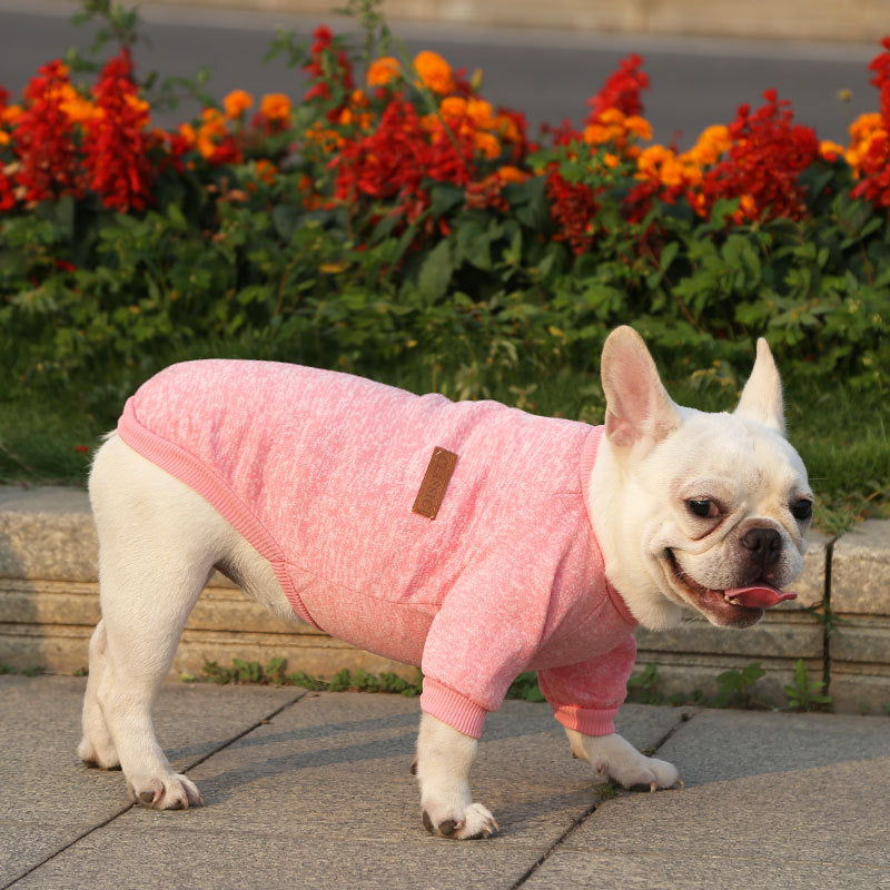 Manufacturer Customizes French Bulldog, Pug, Dog, Cat, Pet Clothes, Autumn and Winter Sweatshirts, Two-Legged Clothing Supplies, Yarn