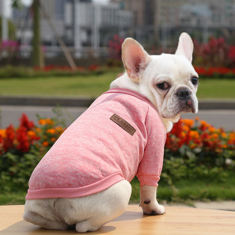 Manufacturer Customizes French Bulldog, Pug, Dog, Cat, Pet Clothes, Autumn and Winter Sweatshirts, Two-Legged Clothing Supplies, Yarn