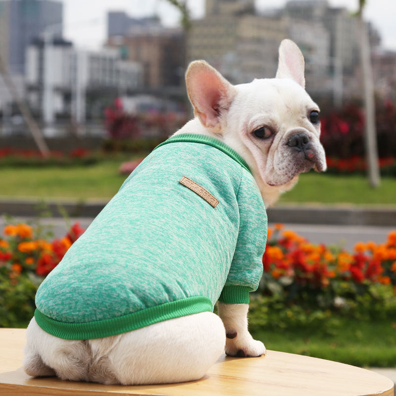 Manufacturer Customizes French Bulldog, Pug, Dog, Cat, Pet Clothes, Autumn and Winter Sweatshirts, Two-Legged Clothing Supplies, Yarn
