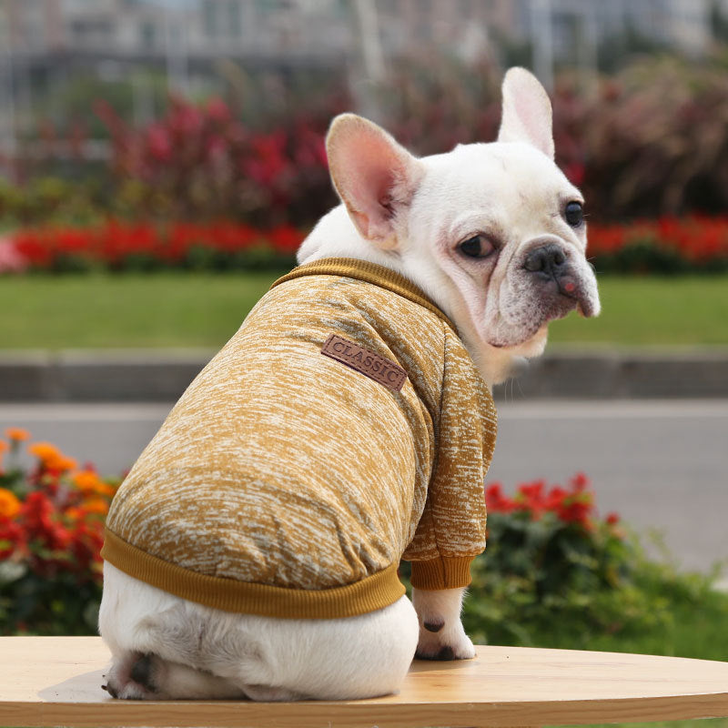 Manufacturer Customizes French Bulldog, Pug, Dog, Cat, Pet Clothes, Autumn and Winter Sweatshirts, Two-Legged Clothing Supplies, Yarn