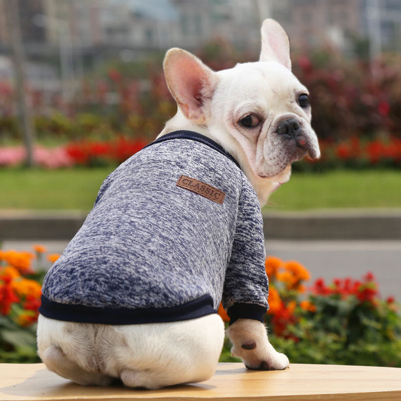 Manufacturer Customizes French Bulldog, Pug, Dog, Cat, Pet Clothes, Autumn and Winter Sweatshirts, Two-Legged Clothing Supplies, Yarn