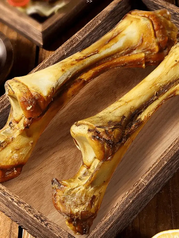 1/2 Pack-2/4 Count x 70-110g Beef Flatbone, Natural Ingredients, Natural Dog Treats, Healthy, Easily Digestible