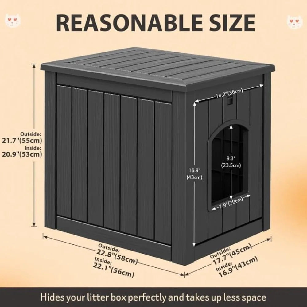 Weatherproof Insulated Outdoor Cat House for Winter, Suitable for Feral and Domestic Cats, Durable Shelter