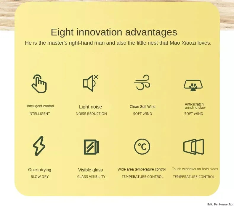 Household Pet Drying Box Pet Water Blower and Hair Dryer Box Pet Dry Room Cat and Dog Dryer Multifunctional Pet Hair Dryer