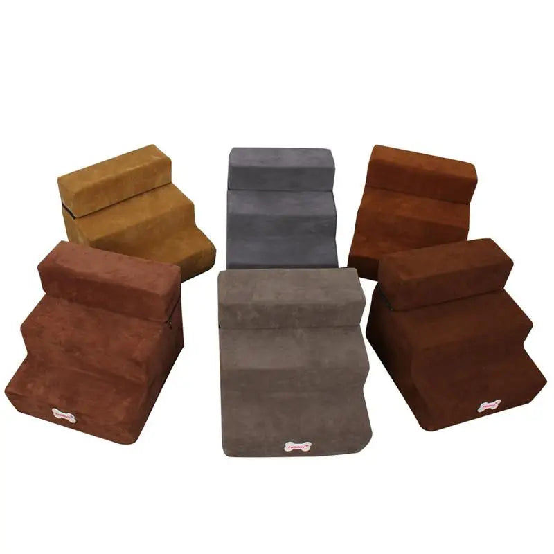 Small Dog Stairs Pet 3 Steps Stairs 30cm Height for Small Dog Cat Ramp Ladder Antislip Removable Dogs Bed Stairs Pet Supplies