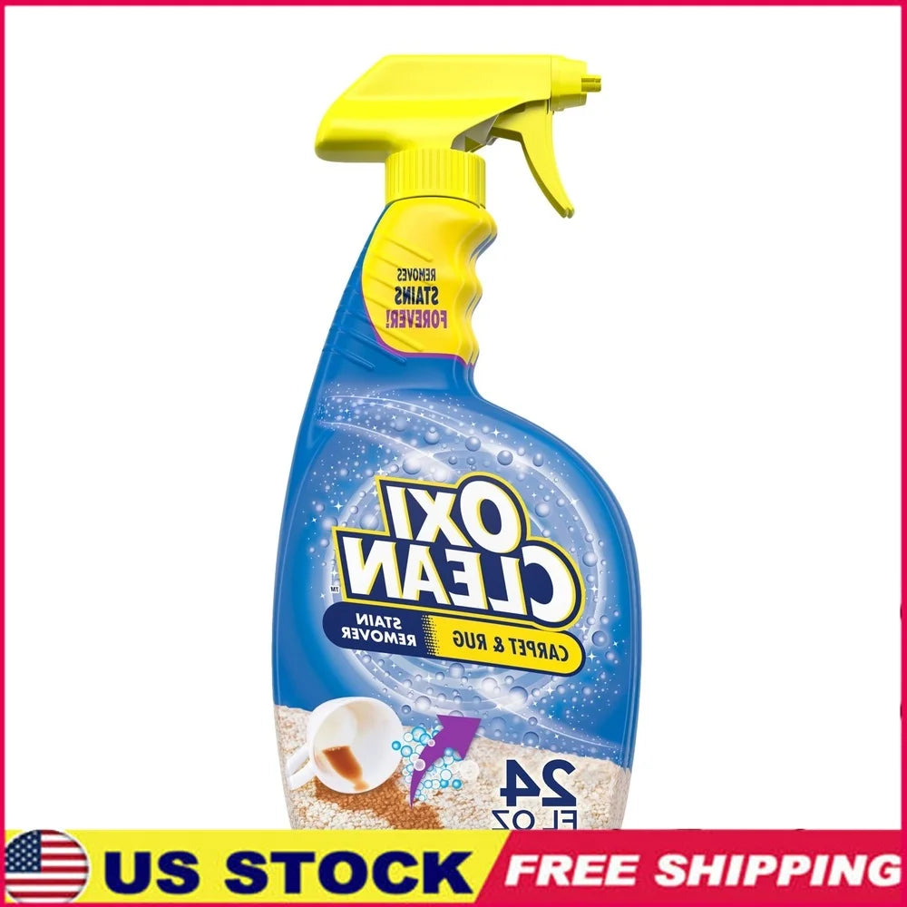 Carpet Rug Stain Remover Spray Deep Clean Pet Messes Food Stains Freshener Oxygenation Process Spot Cleaner Household Solution