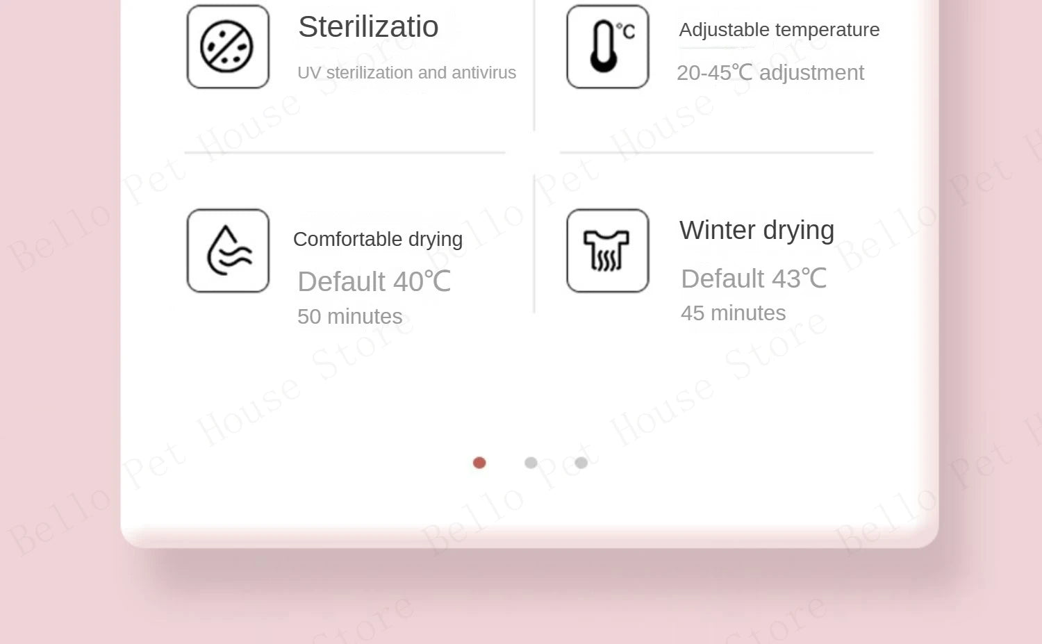 Multifunctional Pet Drying Box Household Small Silent Fully Automatic Dog Hair Dryer and Water Blower,Also A Warm Nest for Pets