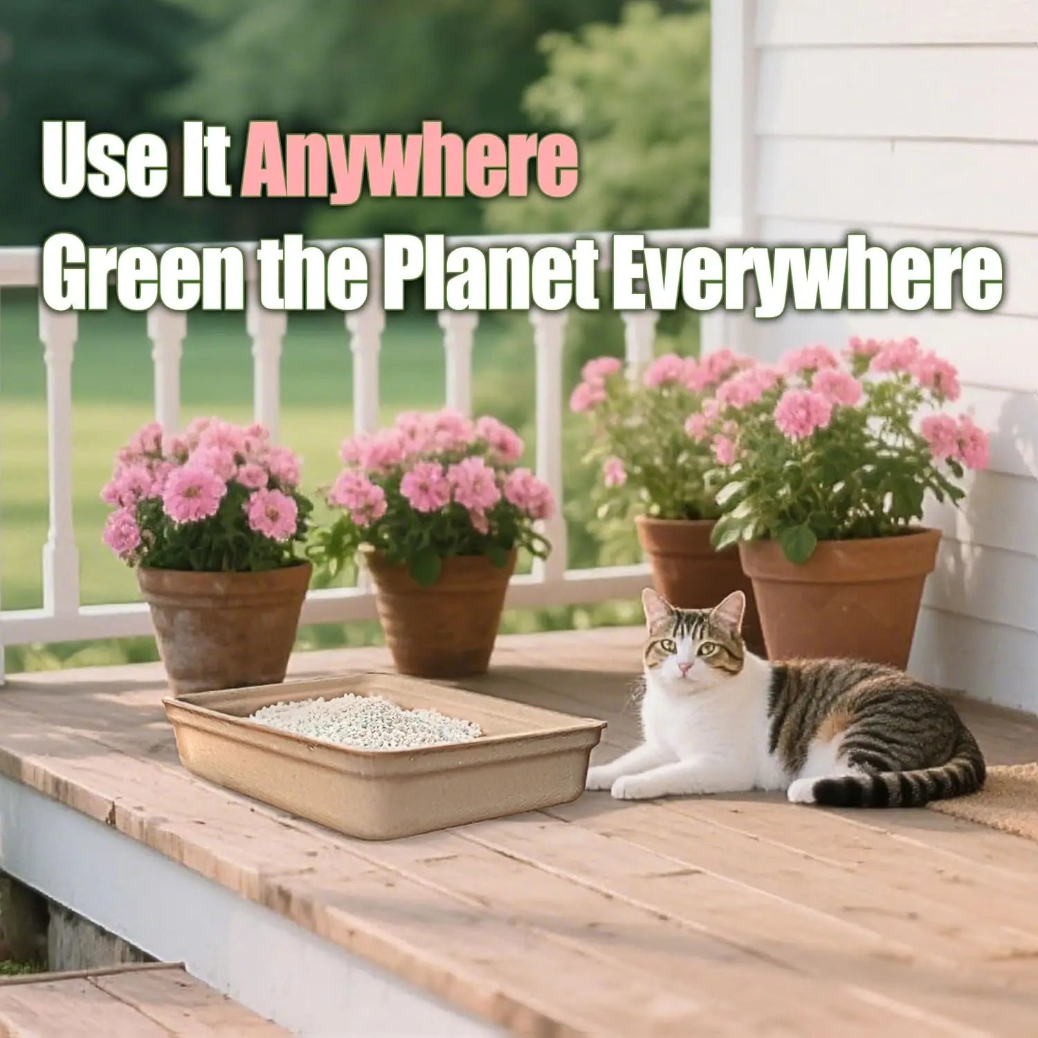 Large Disposable Cat Litter Boxes 4/6/8-Pack Leak-Proof for Indoor Travel Use Standalone or as Liner