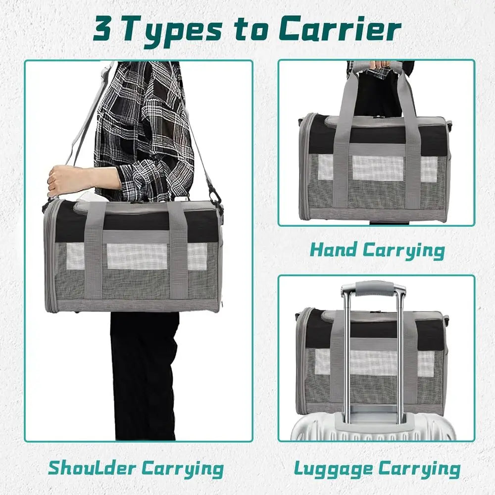 Bunny Carrier for Travel Camping Outdoor, Small Pet Carrier, Guinea Pig Carrier, Breathable Pet Portable Hand Bag for Hamster Bu