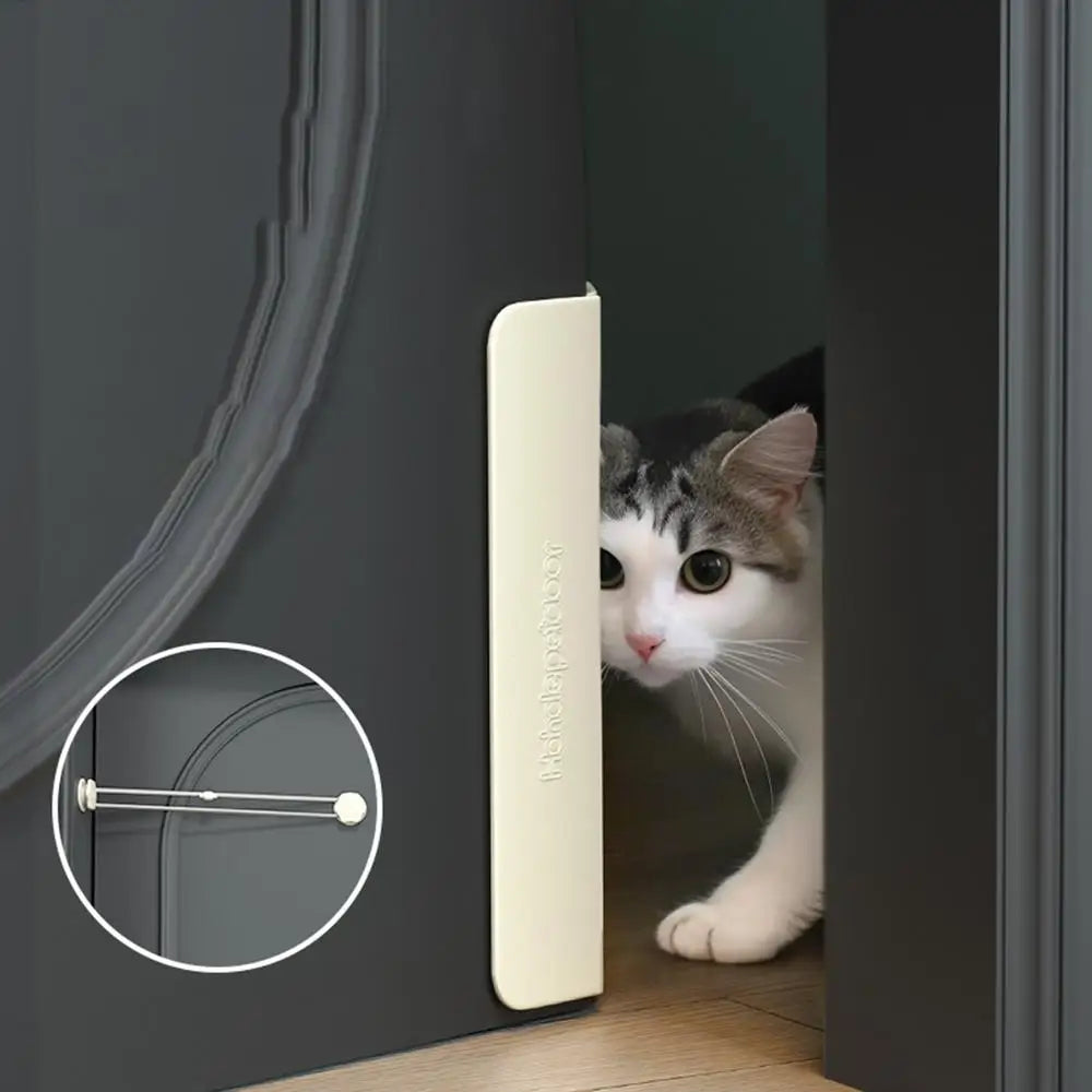 Pet Door Opener Automatic Lockable Entry Training Open Door Hole Tool Without Drilling Easy Installation Removable for Dog Cat