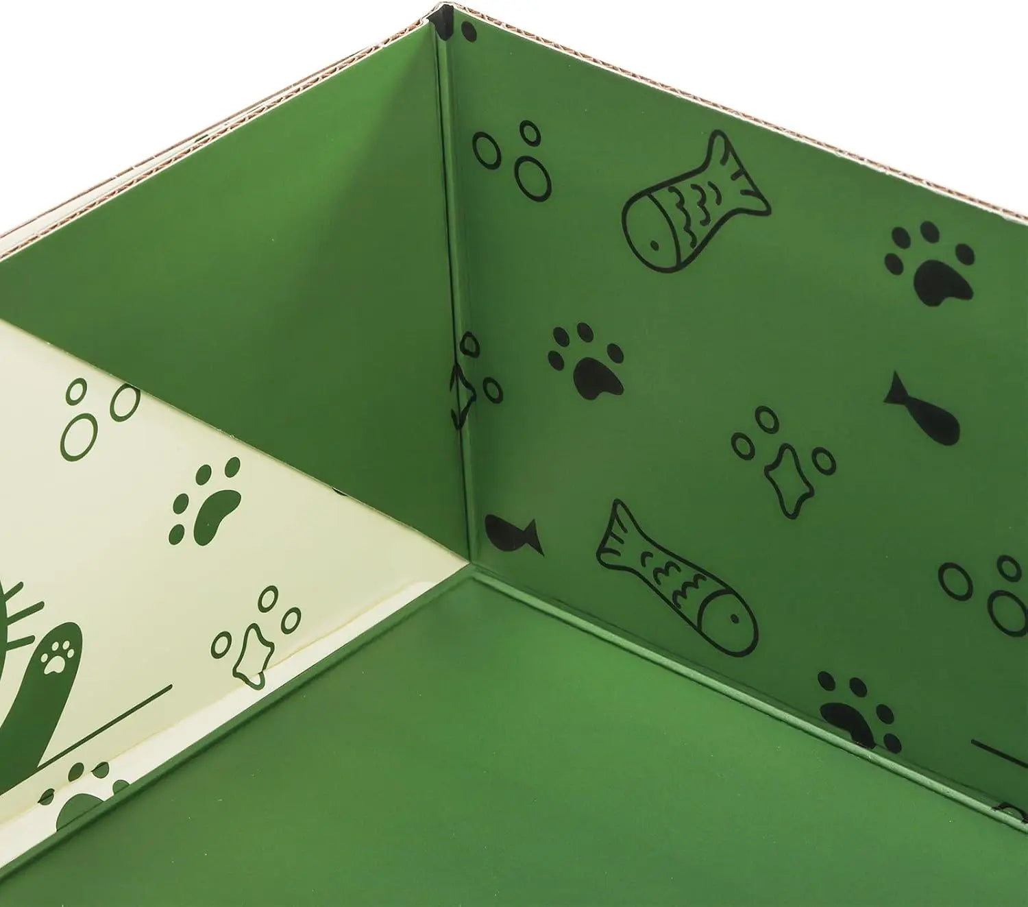 8 Pcs Disposable Cat Litter Boxes with Scoop, Waterproof Double Layer, 14.8 x 11.6 x 4.7in